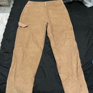 Brown Corduroy Cargo Pants